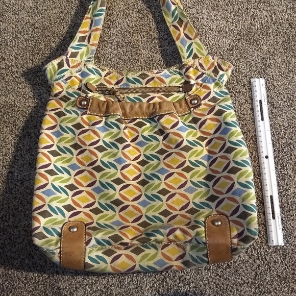 Fossil Handbags - Fossil yellow and patterned shoulder bag